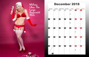 xsiteability.com - Miss Whitney Morgan December 2018 Desktop Calendar thumbnail